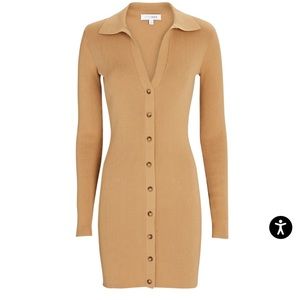 Intermix Rib Knit Polo Dress